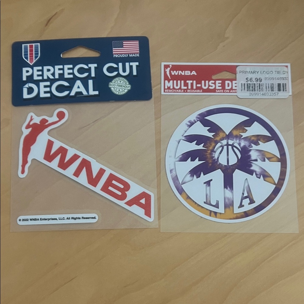 WNBA Perfect Cut and Multi-Use Decal Set - Red and Purple